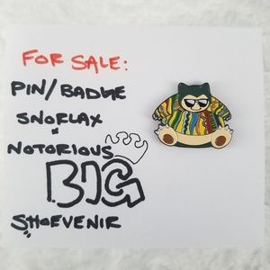 Snorlax × Notorious BIG ( Enamel Pin / Badge )